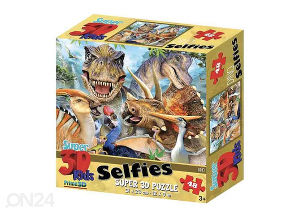 Palapeli 3D Dinosaurukset Selfies 48 osaa, Kidicraft
