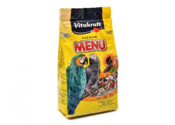 Papukaijan täysravinto premium menu 1 kg, VITAKRAFT CHOVEX S.R.O