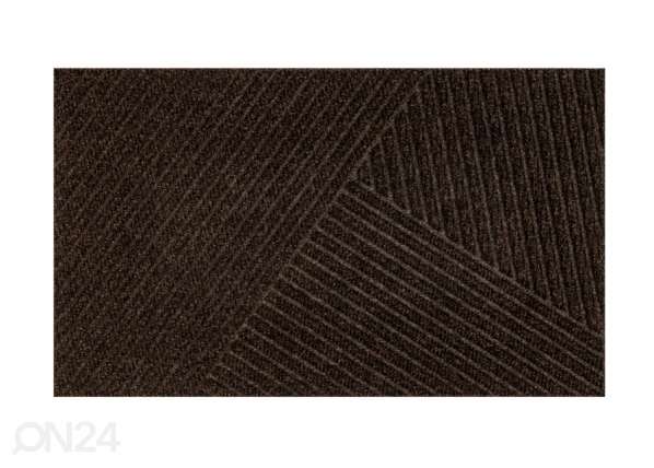 Ovimatto Dune Stripes dark brown 45x75 cm, Kleen-Tex