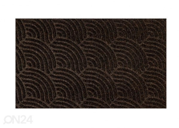 Ovimatto Dune Waves dark brown 45x75 cm, Kleen-Tex
