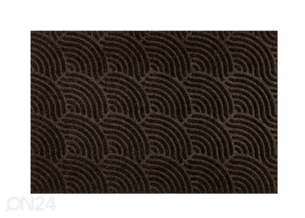 Ovimatto Dune Waves dark brown 60x90 cm, Kleen-Tex