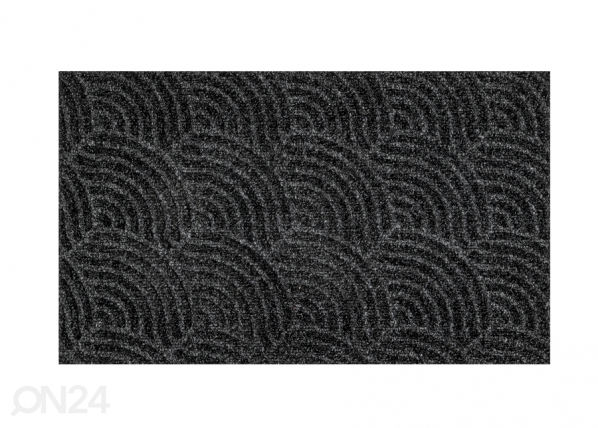 Ovimatto Dune Waves dark grey 45x75 cm, Kleen-Tex