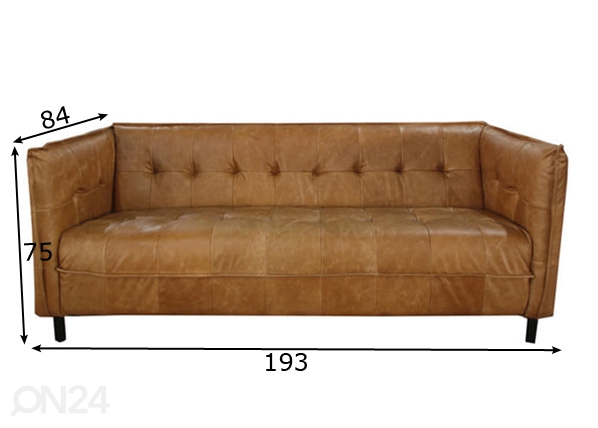 3-местный диван Lawton размеры