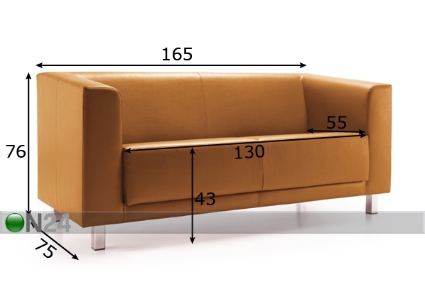 3-местный диван Vancouver Box размеры