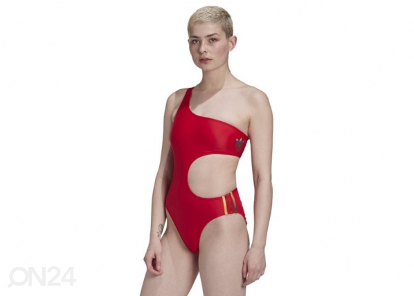 Naisten uimapuku Adidas Originals Adicolor 3D Trefoil Swimsuit W GJ7716, adidas ORIGINALS