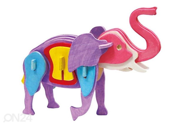 3D pusle Värviline elevant