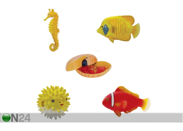 3D пазл Коралловые рыбы 4 шт