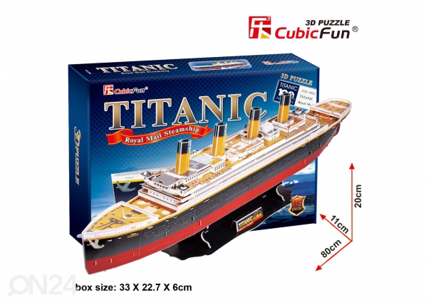 3D palapeli Titanic suuri 80 m, CUBIC FUN