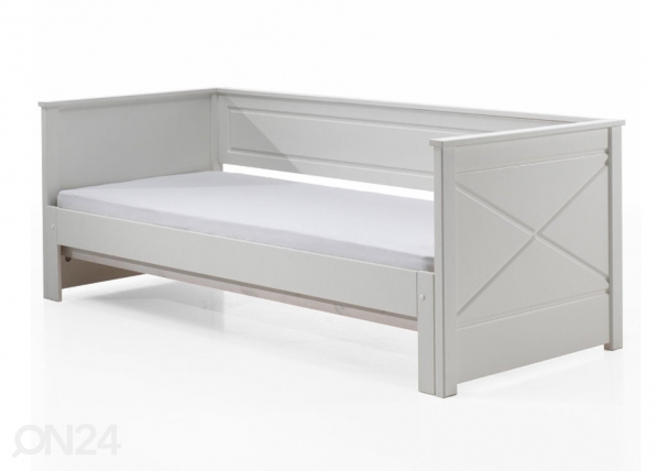 Avattava sänky Pino 90/180x200 cm, valkoinen, Vipack