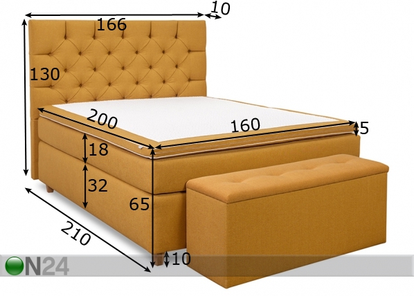 Comfort кровать Hypnos Jupiter 160x200 cm мягкая размеры