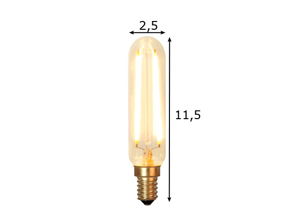 Dekoratiivne LED pirn E14 1,5 W mõõdud