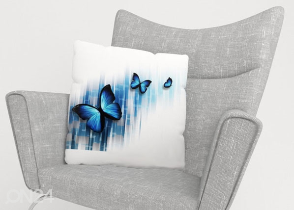 Dekoratiivpadjapüür Blue Butterflies 40x60 cm