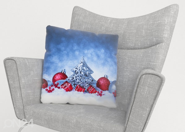 Dekoratiivpadjapüür Christmas Snow 45x45 cm