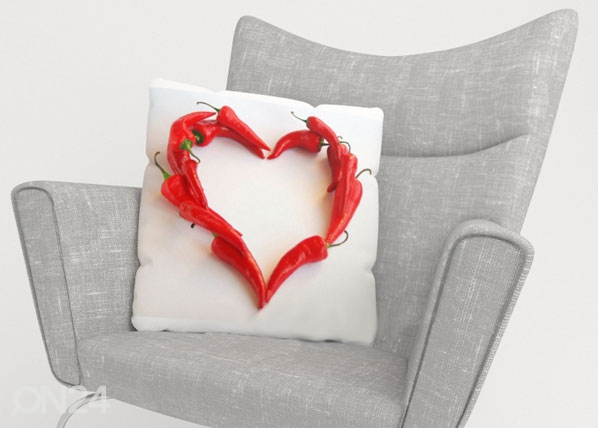 Dekoratiivpadjapüür Hot Heart 40x40 cm