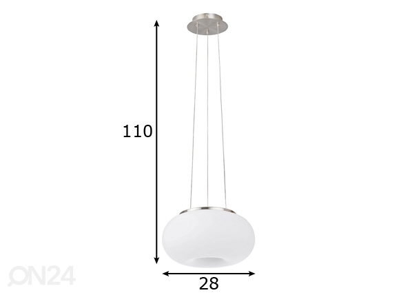 Eglo подвесной светильник Optica Ø28 см размеры
