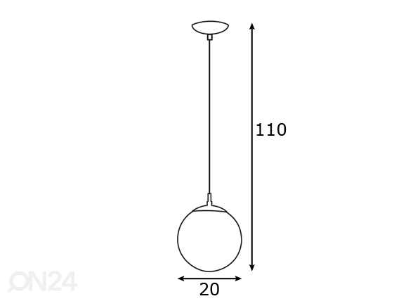 Eglo подвесной светильник Rondo Ø20 см размеры