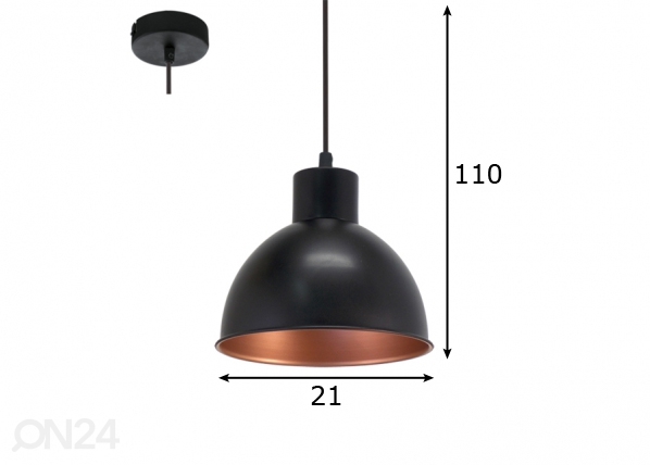Eglo подвесной светильник Truro 1 размеры