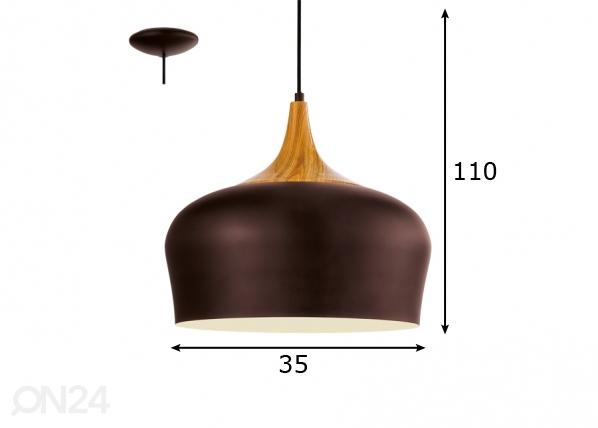 Eglo потолочный светильник Obregon размеры