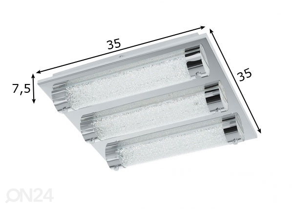 Eglo потолочный светильник Tolorico LED размеры