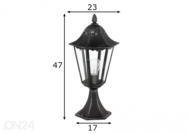 Eglo уличный светильник Navedo размеры