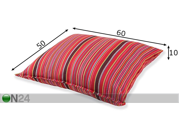 Etno декоративная подушка Kihnu 50x60cm размеры