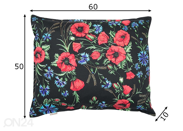 Etno декоративная подушка Muhu 50x60cm размеры