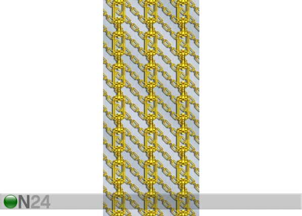 Fliistapeet Golden chains 53x1000 cm