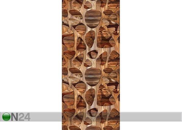 Fliistapeet Wood 2, 53x1000 cm