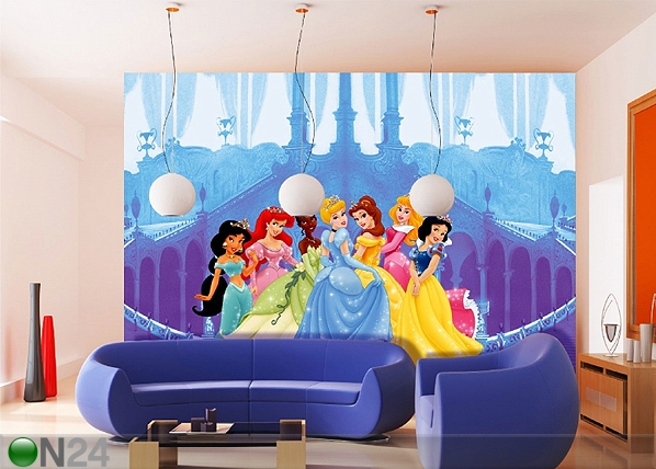 Fototapeet Disney princesses and the castle 360x254 cm