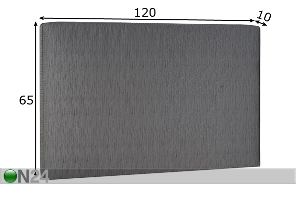 Hypnos mööblikangaga voodipeats mini Standard 120x65x10 cm mõõdud