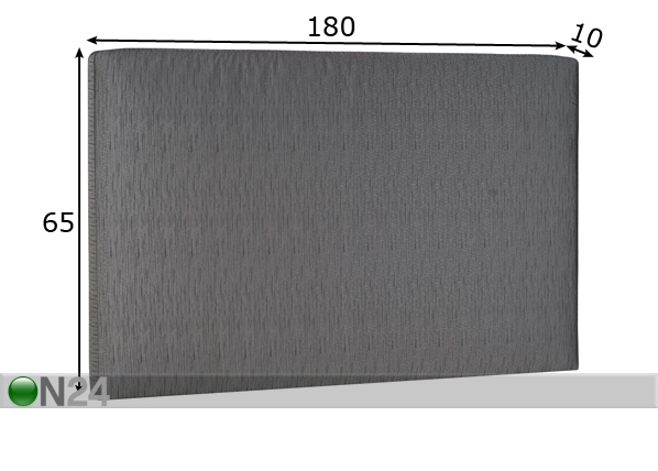 Hypnos mööblikangaga voodipeats mini Standard 180x65x10 cm mõõdud