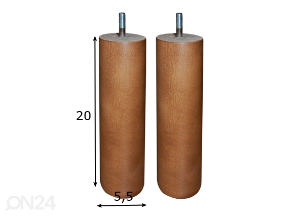 Hypnos ножки для изголовья Silinder 20 cm размеры
