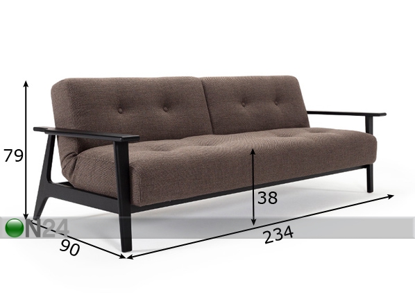 Innovation диван-кровать Ample Frej размеры