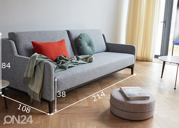 Innovation диван-кровать Hermod размеры