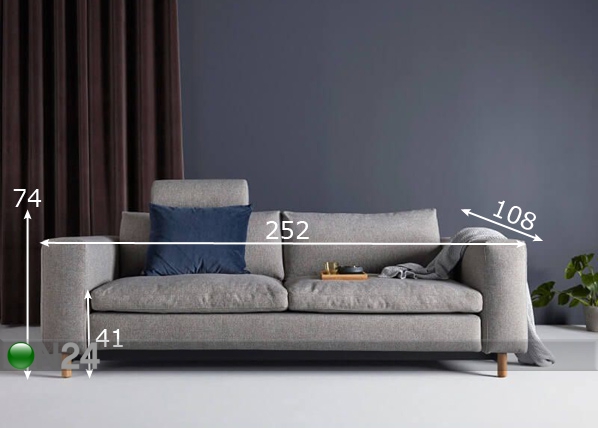 Innovation диван-кровать Magni размеры
