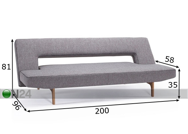 Innovation диван-кровать Puzzle Wood размеры