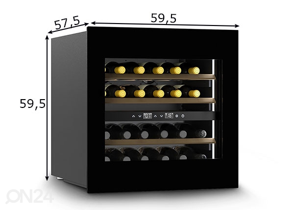 Integreeritav veinikülmik Caso WineDeluxe WD 24, 7713 mõõdud