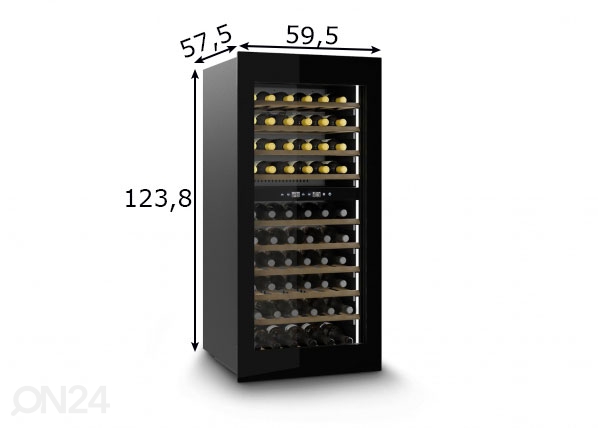 Integreeritav veinikülmik Caso WineDeluxe WD 60, 7715 mõõdud
