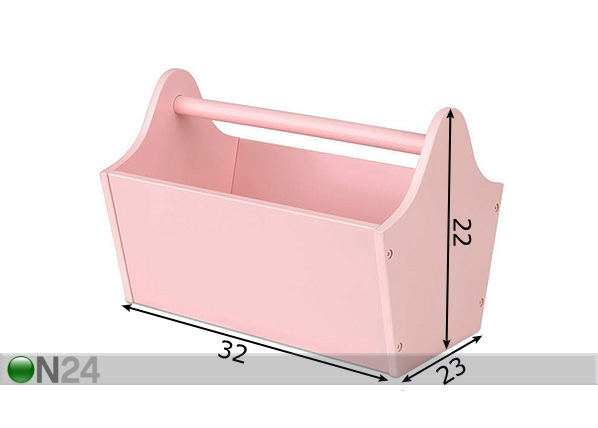 KidKraft ящик для игрушек, розовый размеры