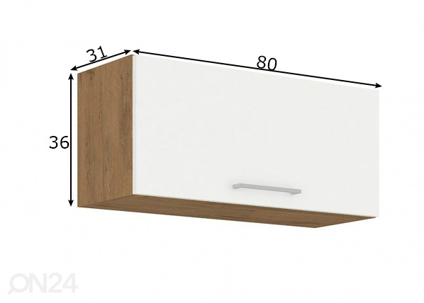 Köögikapp (ülemine) 80 cm mõõdud