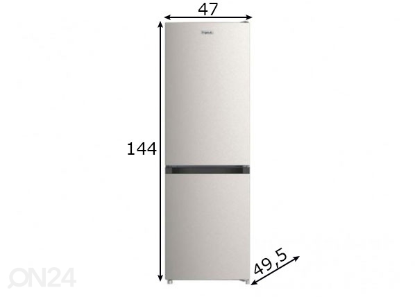 Külmkapp Frigelux RC168SE mõõdud