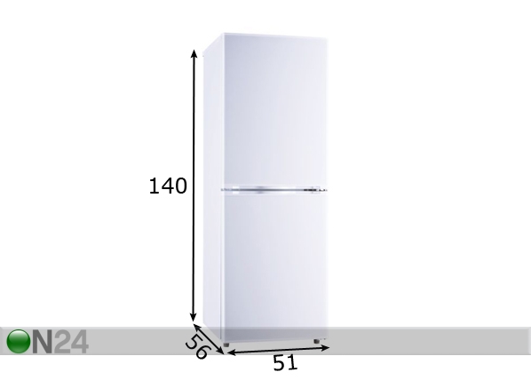 Külmkapp KG218.4 A++ mõõdud