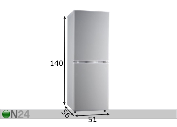 Külmkapp KG218.4A++ mõõdud
