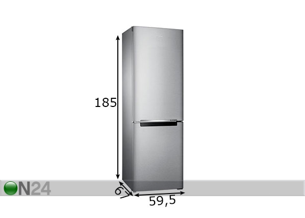 Külmkapp Samsung RB31HSR2DSA/EF mõõdud