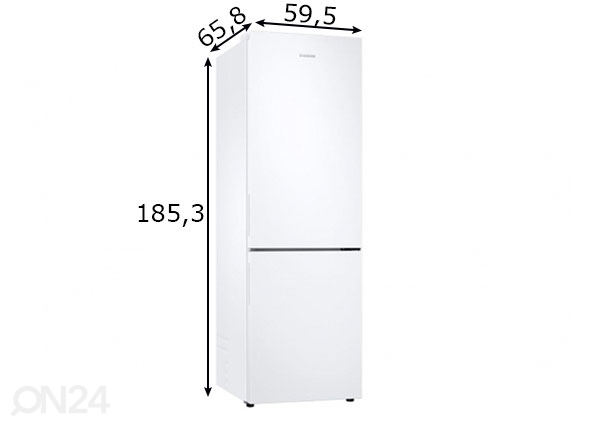 Külmkapp Samsung RB33B610FWW/EF mõõdud
