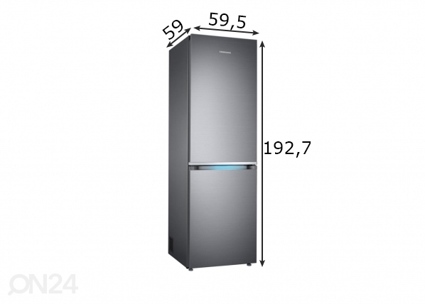 Külmkapp Samsung RB33R8737S9/EF mõõdud