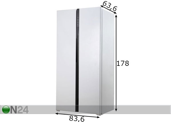 Külmkapp Side by side PKM mõõdud