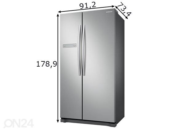 Külmkapp Side by side Samsung mõõdud