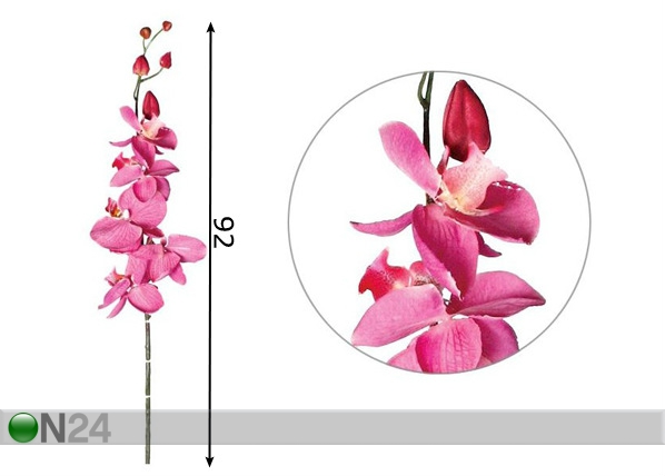 Kunstlill Orhidee lilla mõõdud