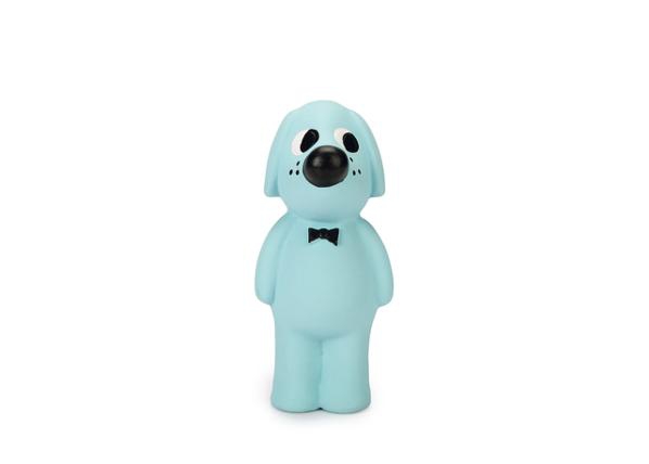 Kutsika mänguasi puppy latex dog musty 13 cm sinine